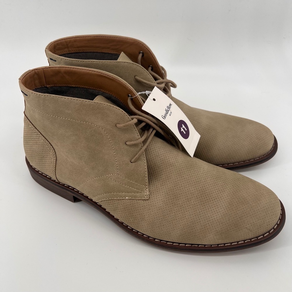 Goodfellow & Co Chukka Boots Mens 11 Tan Canvas NWT